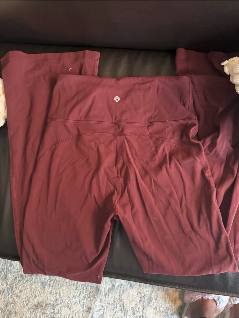 Lululemon High-Rise Flare Leggings in Deep Burgundy